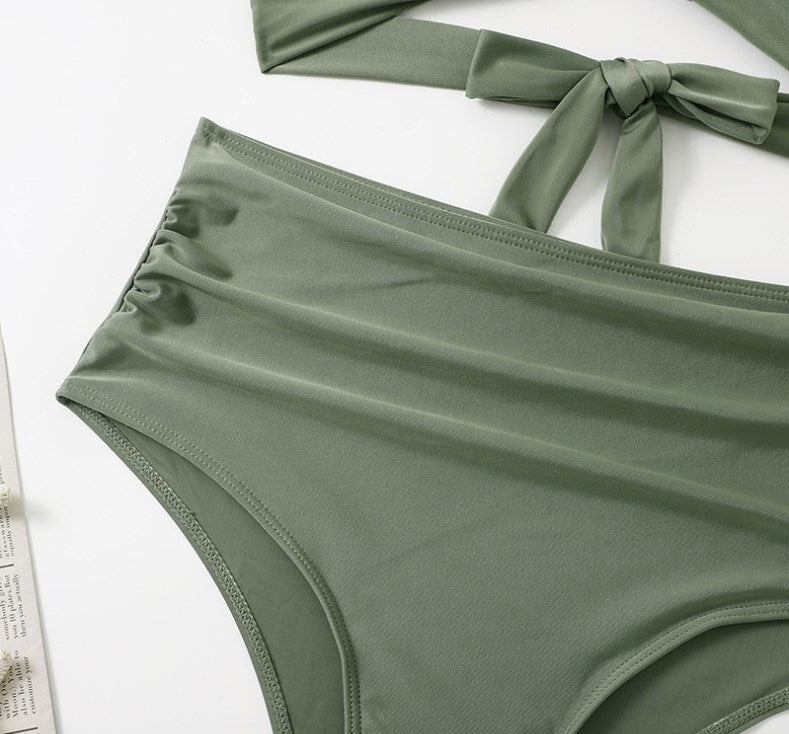 Women's Sexy Solid Print Bikini Set