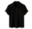 Men's Color Block Waffle Button Polo Shirt