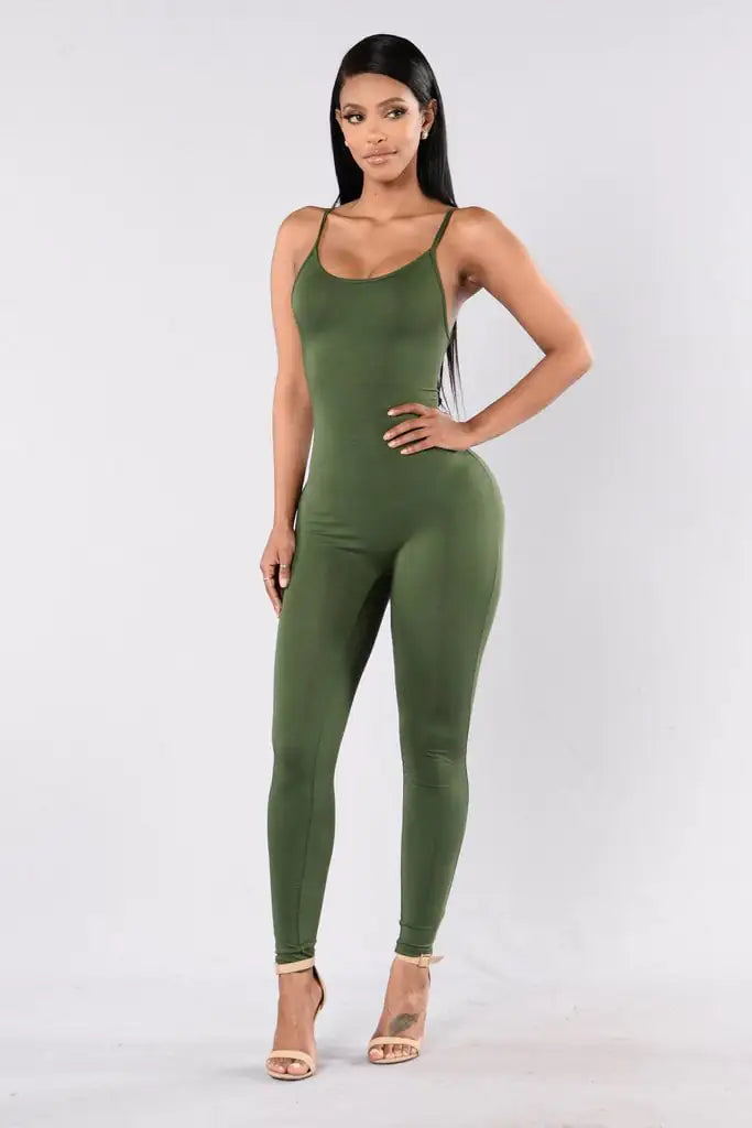 Women's Backless Slim Fit Jumpsuit