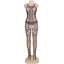 Women's Lingerie Jacquard Bodystocking Fishnet Tights
