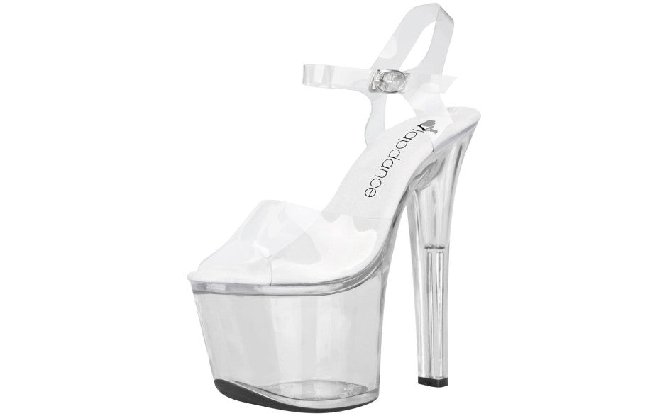 Lapdance Clear Platform Sandal With Quick Release Strap 7 Inches Heel Xgen Products