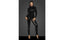 Noir Handmade Long Button Up PVC Overall Women Dress Black Large Noir Handmade