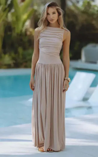 Women's Elegance Pleat Dress