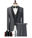 Men's Slim Fit Black Suit Jacket for Business and Weddings Men's Coats Unbranded Dark Grey S