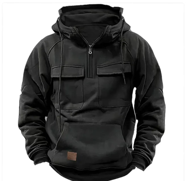 Mens Solid Colour Casual Sweatshirt