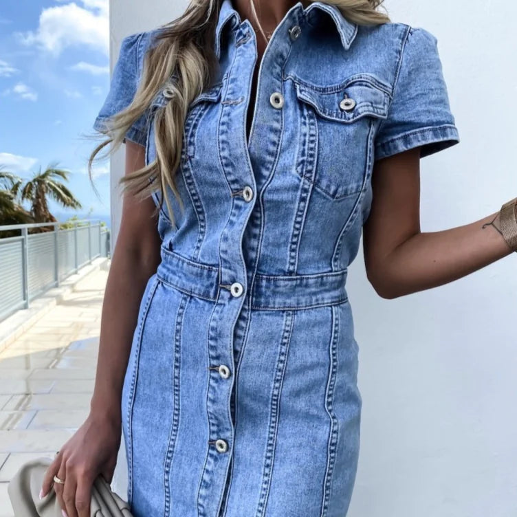 Women's Stretch Denim Dress
