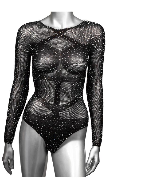 Radiance Plus Size Long Sleeve Body Suit CalExotics