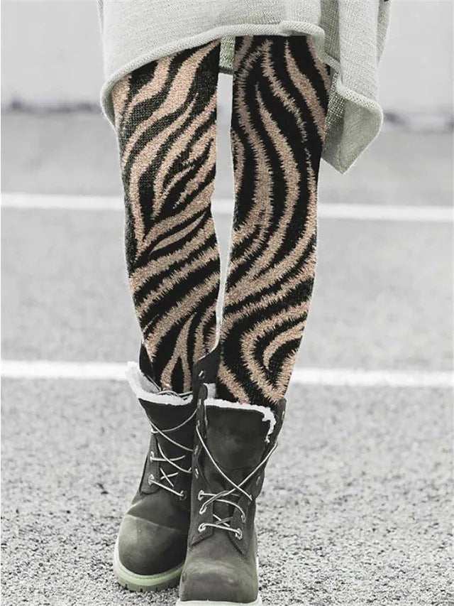 Christmas Leggings Elastic Women