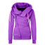Women's Hooded Cardigan With Side Zipper