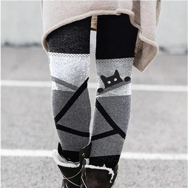 Christmas Leggings Elastic Women
