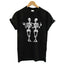 Women's Dancing Skull Beer Graphic T Shirt