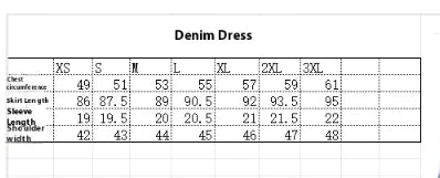 Women's Ruffled Denim Dress