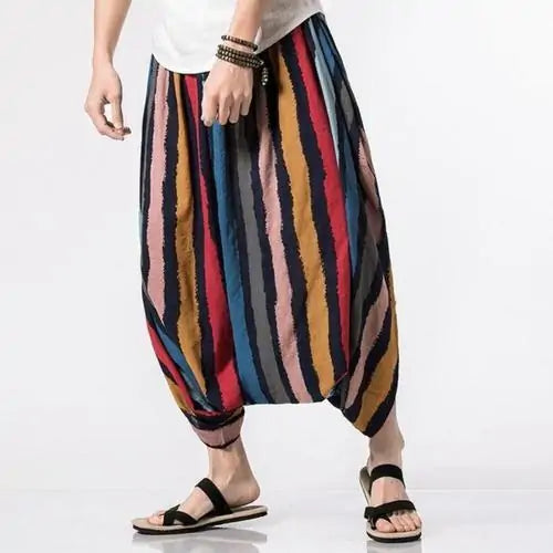 Oversized Men Casual Loose Cross Pant