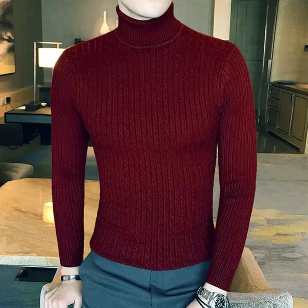 Warm Turtleneck Sweatwear For Men