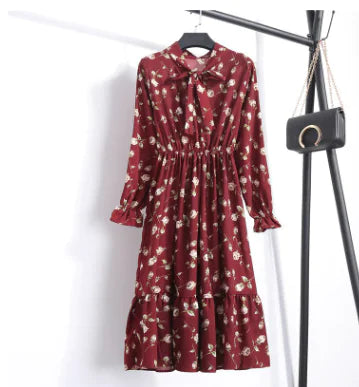 Women's Chiffon Floral Dress