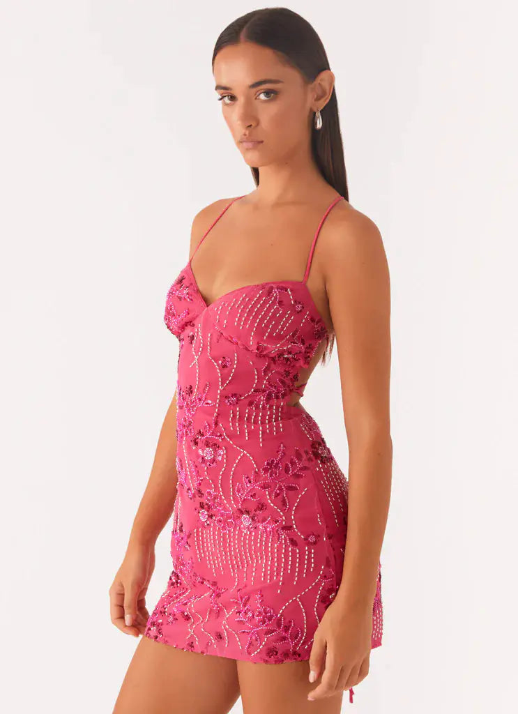 Women's Backless Mini Dress