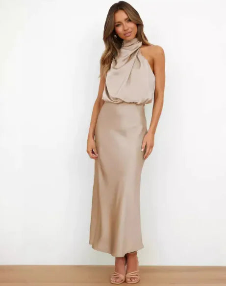 Women's Elegant Satin Dress