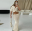 Women's Knitted Crochet Two Piece Skirt Set