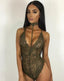 Women's Lace Lingerie With Floral Cutouts Women's Lingerie Unbranded Green S