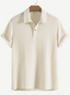 Men's Knitted Waffle Polo