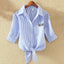 Women's Casual Short Sleeve Cotton Shirt