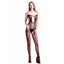 Women's Lingerie Bodysuit With Fishnet Design
