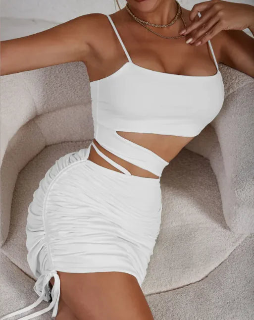 Women's Strappy Pleated Dress