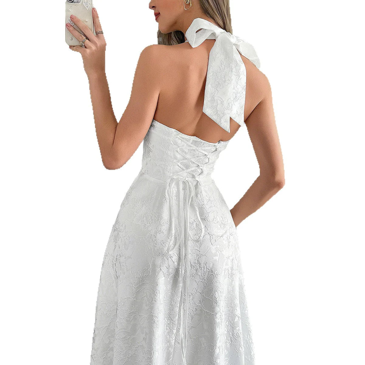 Women's Halter Backless Dress