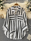 Women's Striped Shirt Women's Shirt Unbranded Black S