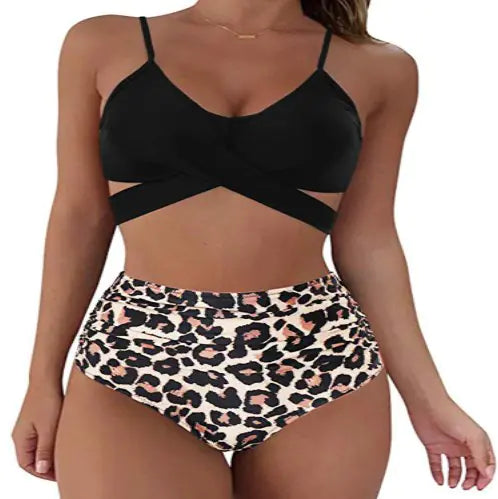 Women's Sexy Solid Print Bikini Set