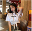 Women's Cropped Drawstring T Shirt