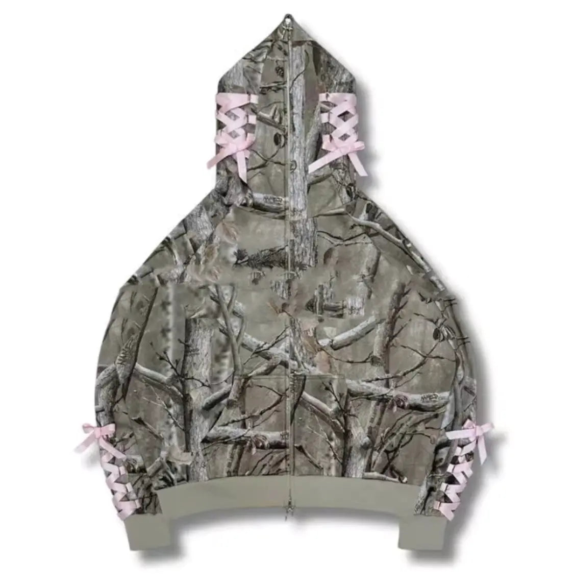 Printed Jungle Hunting Hoodie Men