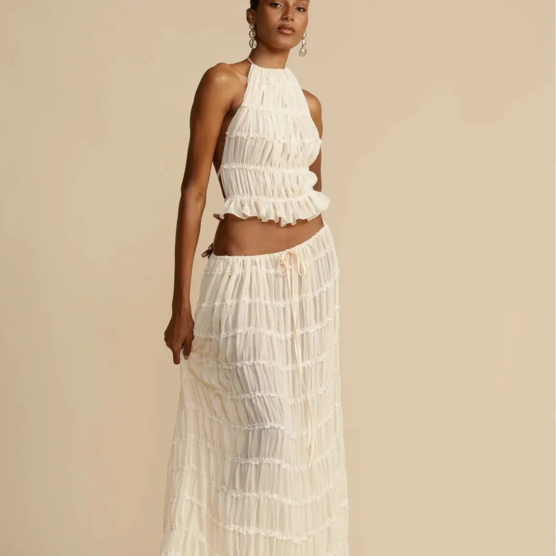 Women's Halter Dress Set