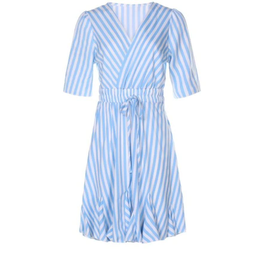 Women's Striped Patchwork Dress