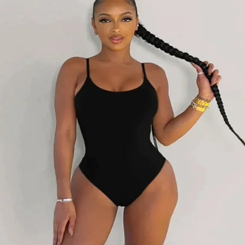 Women's Plus Size Backless String Bikini One Piece Swimsuit