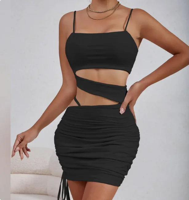 Women's Strappy Pleated Dress