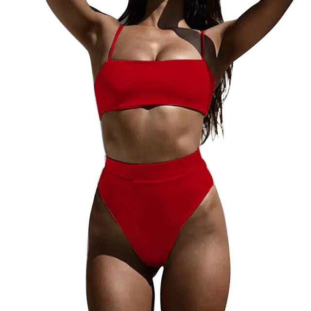 Women's Brazilian Ribbed Bikini Set