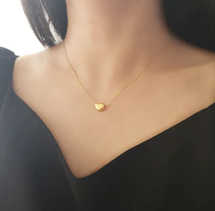 LoveHeart 3D Pendant Necklace