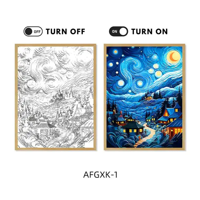 Anime Painting With LED Light