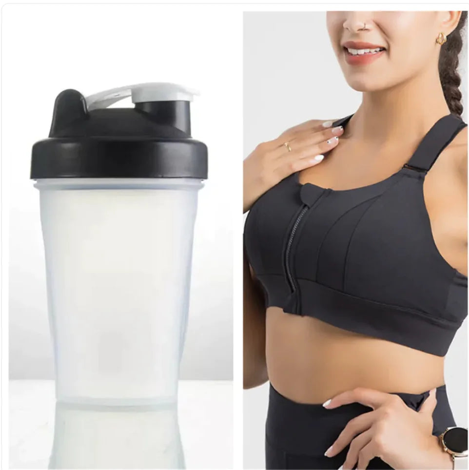 Seamless Wireless Push Up Sports Bra With A Bottle