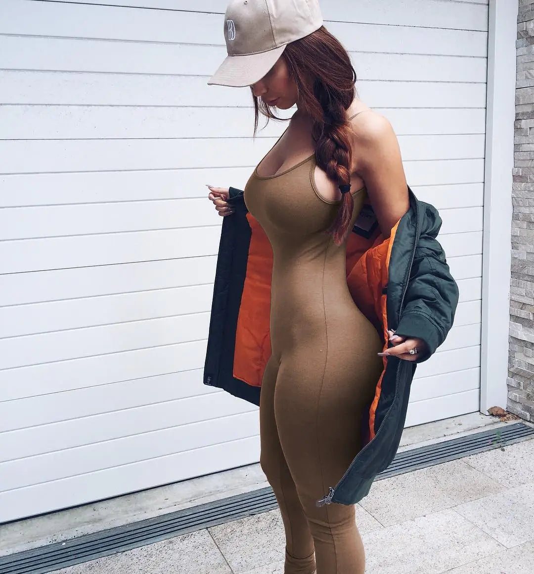 Women's Backless Slim Fit Jumpsuit