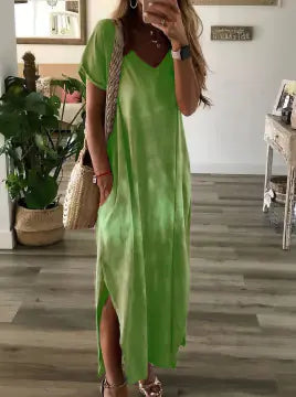 Women's Tie Dye Short Sleeve Dress