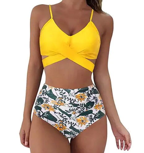 Women's Sexy Solid Print Bikini Set