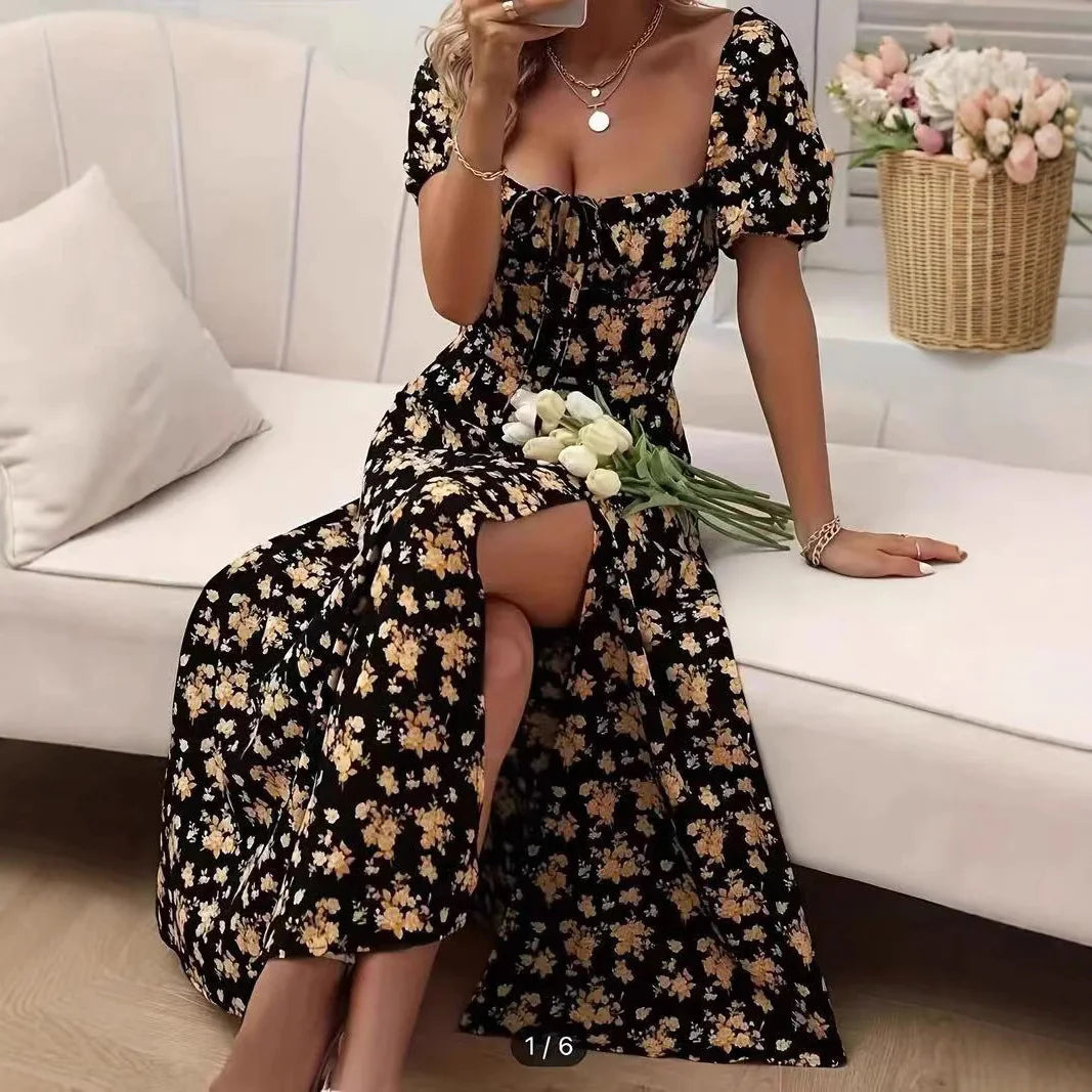 Women's Floral Split Dress