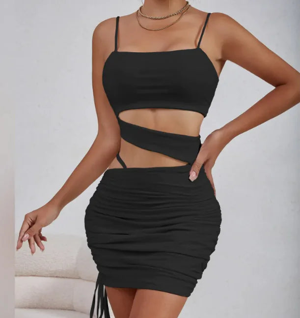 Women's Strappy Pleated Dress
