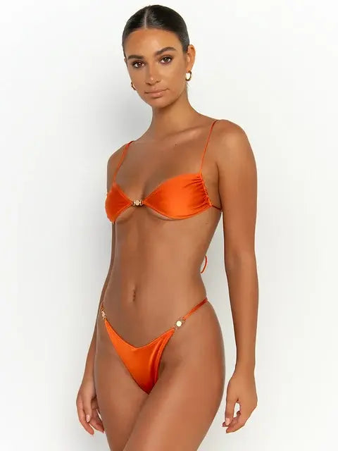 Women's Micro Thong Push Up Bikini