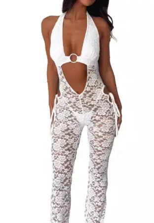 Women's Halter One Piece Jumpsuit