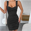 Women's Pleated Sheath Dress