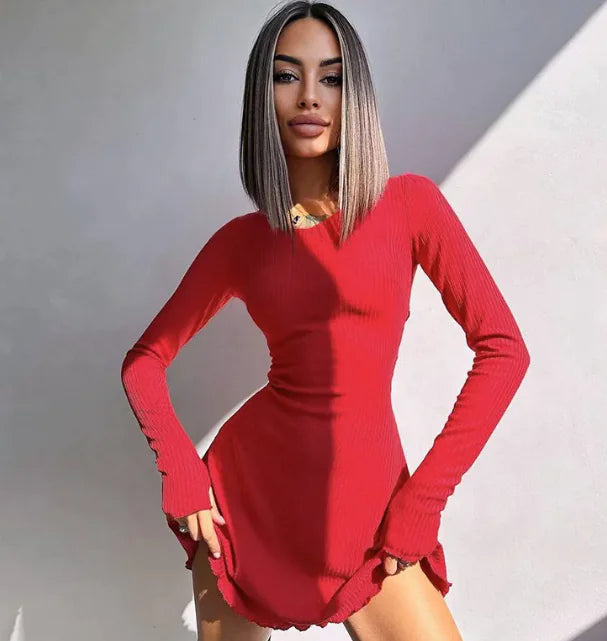 Women's LaceUp Waist Dress