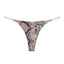 Women Milk Silk Low Waist Bikini Thong Snakeskin Size: L; Recommended weight (kg): 54 - 61; Waist (cm): 70 - 76; Hip (cm): 90 - 94; Suitable fit: slightly full build